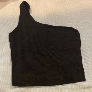 Garage Asymmetrical One Shoulder Crop Top
